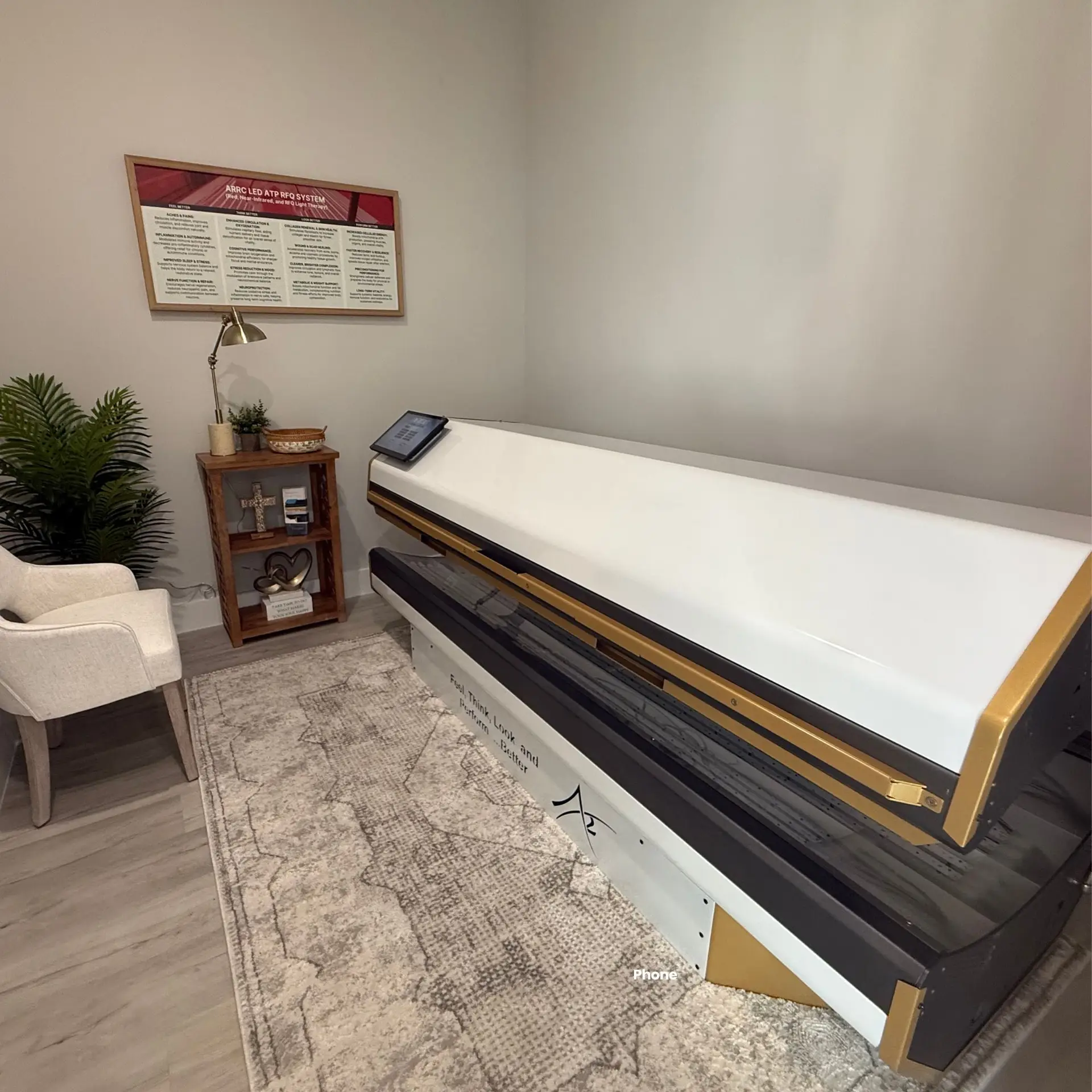 ARRC ATP-RFQ (Resonant Frequency + Quantum Field Imprinting) full-body photobiomodulation (red light therapy)